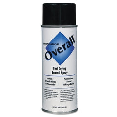 Rust-Oleum V2402830V Overall Economical Fast-Drying Enamel Spray Paint 10 oz Aerosol Can Gloss Black