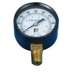 CAMPBELL Campbell pg1t-nl Brass Pressure Gauge 100 Psi Lead-free