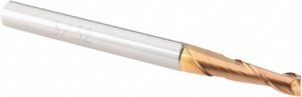 ACCUPRO Accupro 12178810 Square End Mill 3/32 in 2 Flute Carbide