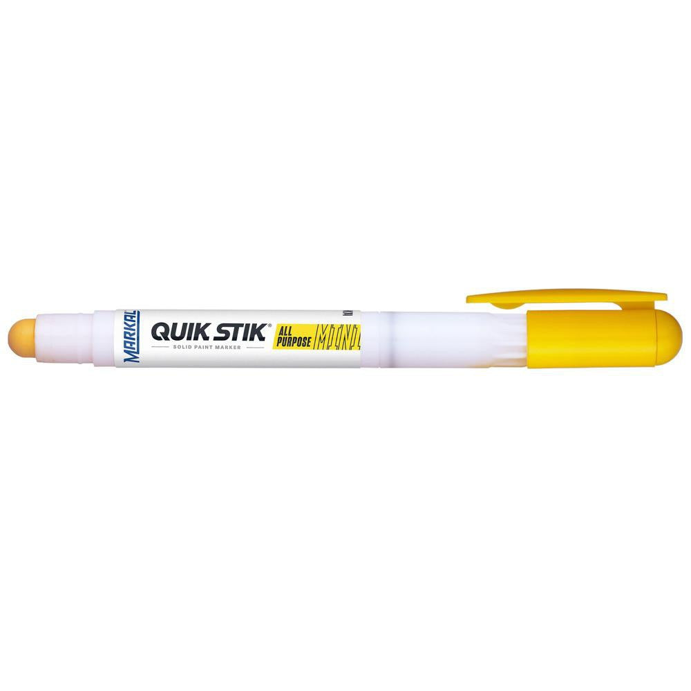 MILWAUKEE Markal 61127 Solid Paint Marker Yellow Round Tip