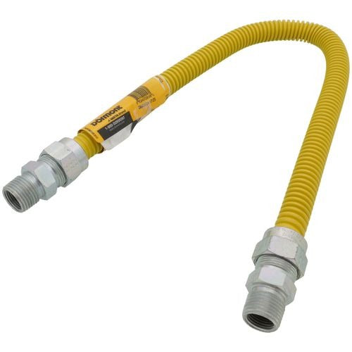 DORMONT Dormont 30C-3131-24 Coated Stainless Steel Gas Connector 1/2 in M x 1/2 in M (24 in)