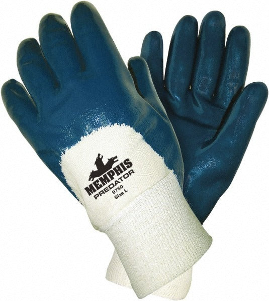 MCR SAFETY Mcr Safety 9750 Nitrile Chemical Gloves Large 18 Mil