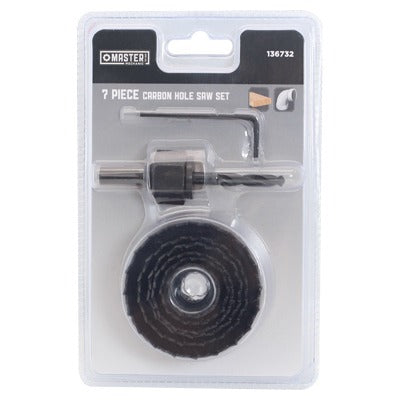 DISSTON CO Disston Company 136732 Carbon Hole Saw Set 7 Piece