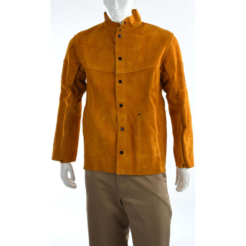 PRO-SAFE Pro-safe GB2630-M Fr Leather Jacket Medium Gold