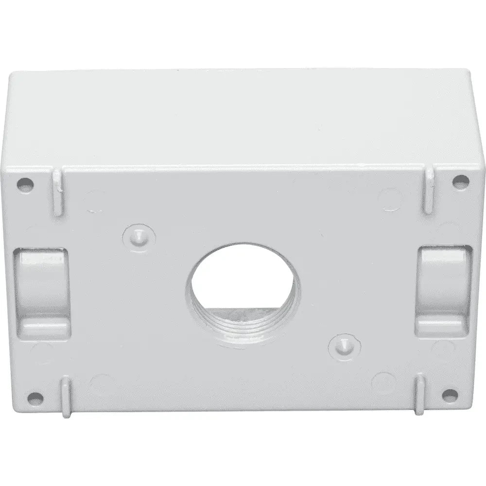 TEDDICO Teddico B-75V Single-Gang Weatherproof Outlet Box (3) 3/4 in Holes