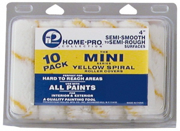 PREMIER PAINT ROLLER Premier Paint Roller 84072 Mini Paint Roller 4 in 10 Pack