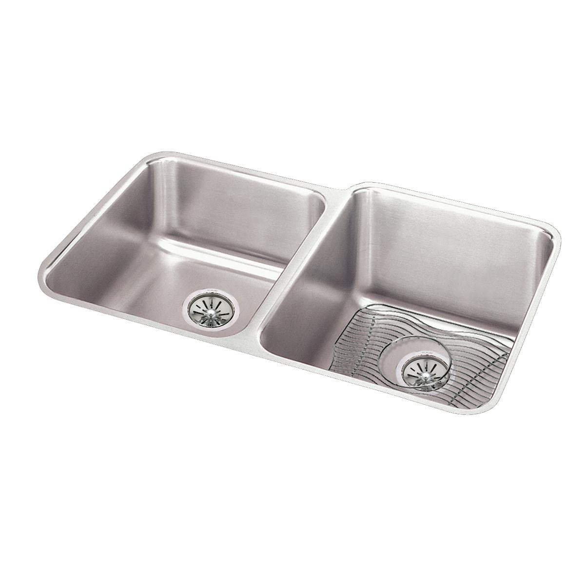 BSC PREFERRED Bsc Preferred ELUH3120LDBG Undermount Double Bowl Kitchen Sink