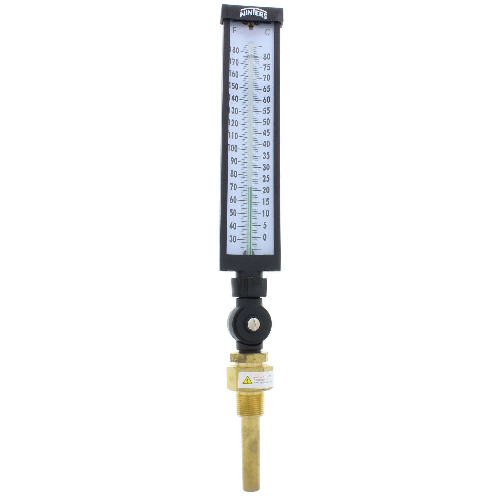 WINTERS INSTRUMENTS Winters Instruments TIM104 Tim Industrial 9IT Thermometer (9in Case, 3.5in Stem)