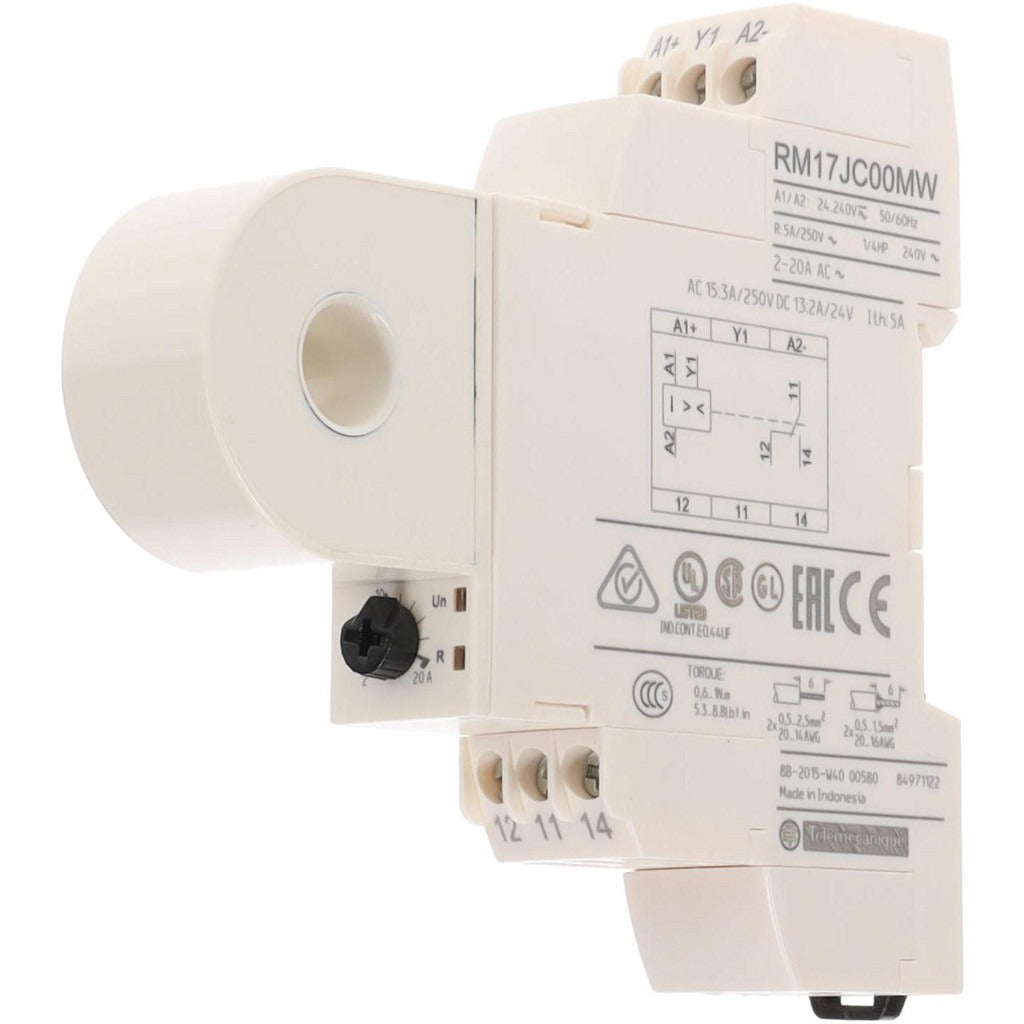 SCHNEIDER ELECTRIC Schneider Electric RM17JC00MW Over Current Relay 2-20A