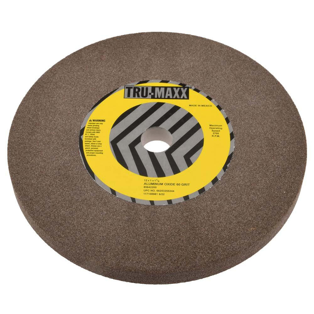 TRU-MAXX Tru-maxx 66253255244 Grinding Wheel 12in 60 Grit Aluminum Oxide