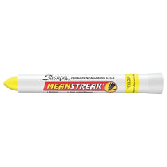 Sharpie 85005 PRO Mean Streak Permanent Marking Stick, Bullet Tip, 12-Pack, Yellow