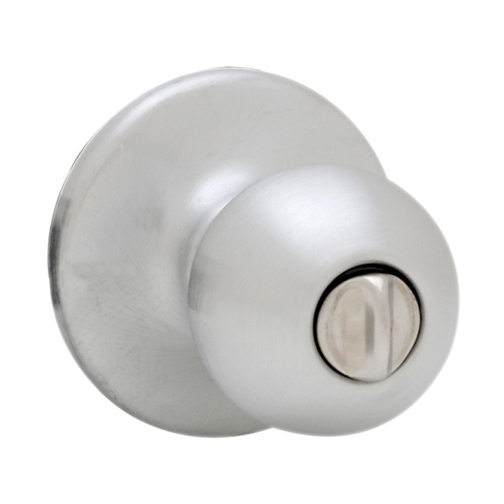 KWIKSET Kwikset 300P-26D Polo Knob Privacy Lock Satin Chrome