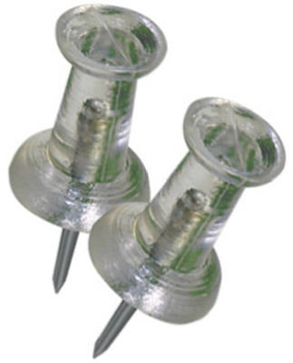 HILLMAN Hillman Fasteners 122640 Clear Push Pins 16 Pack