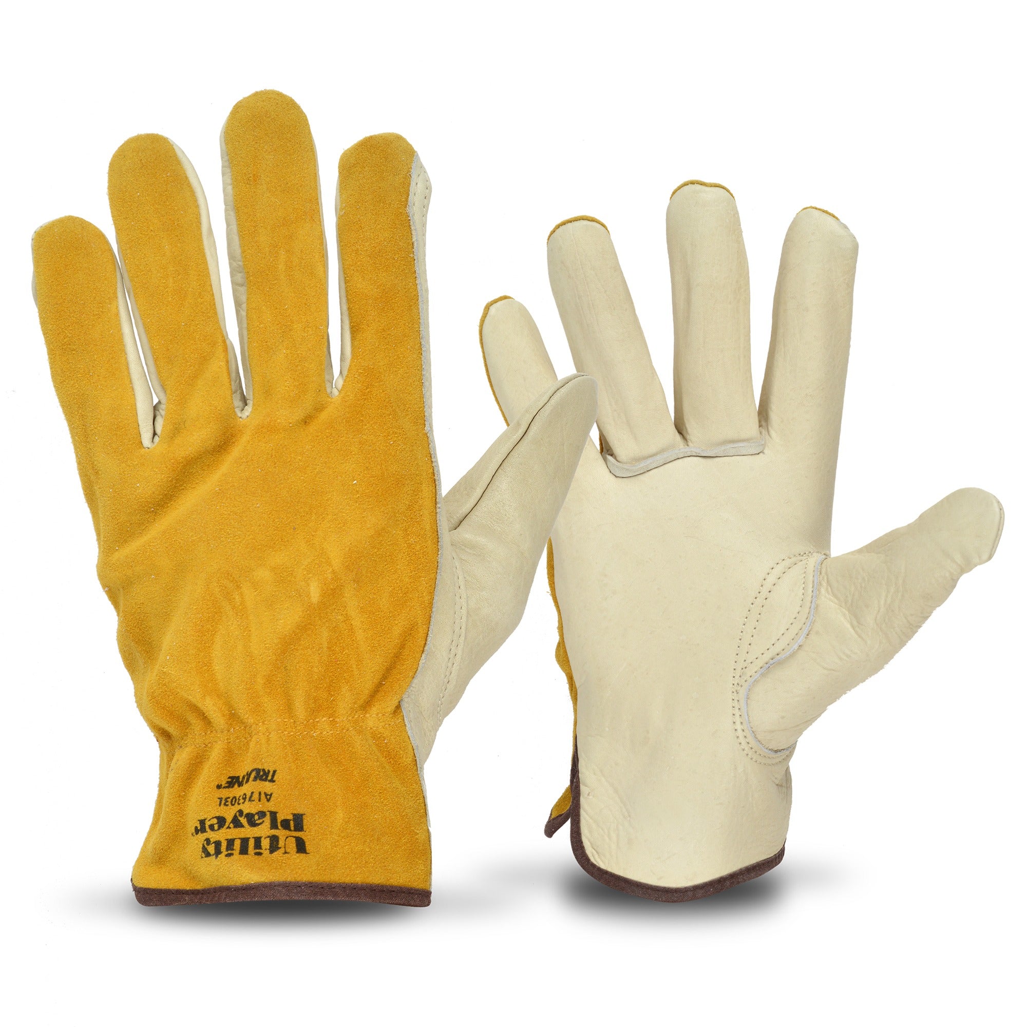 TRULINE Truline A176304 Leather Drivers Gloves (Sizes S-2X)