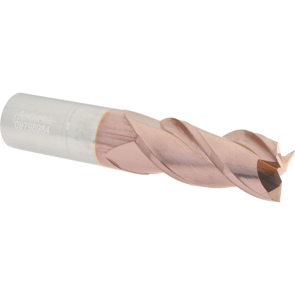 ACCUPRO Accupro 12182203 Square End Mill 1 in 3 Flute Carbide Ticn