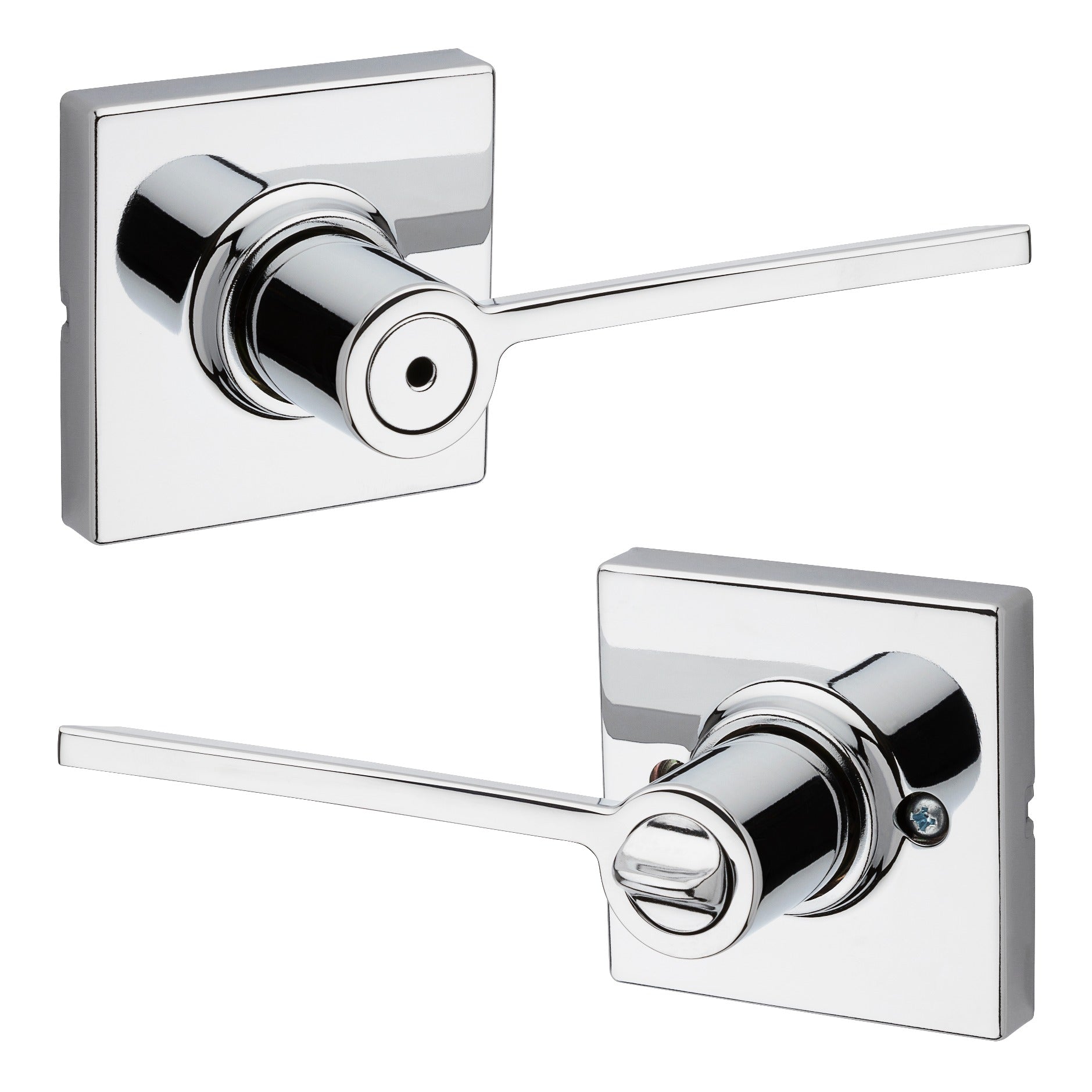 KWIKSET Kwikset 300LRLSQT-26 Ladera Privacy Door Lock Bright Chrome