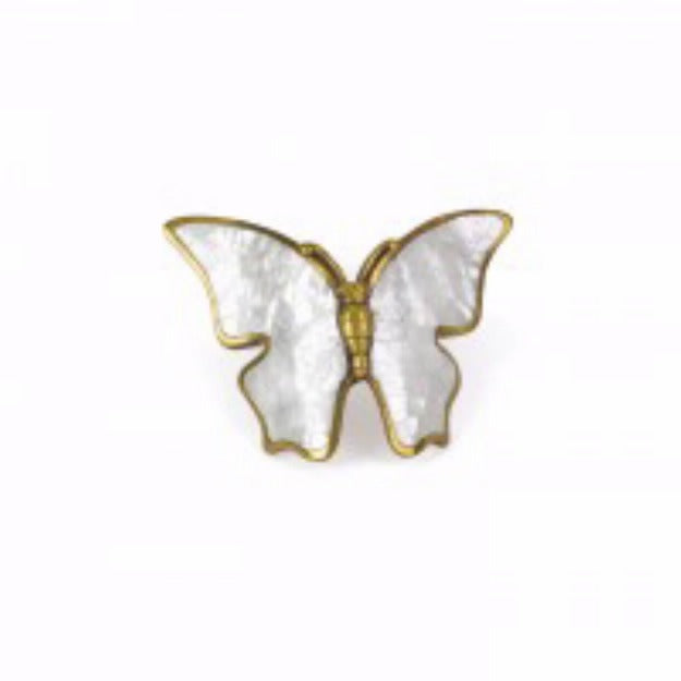 SCHAUB Schaub 891-PAR Cabinet Pull Mother of Pearl Paris Brass