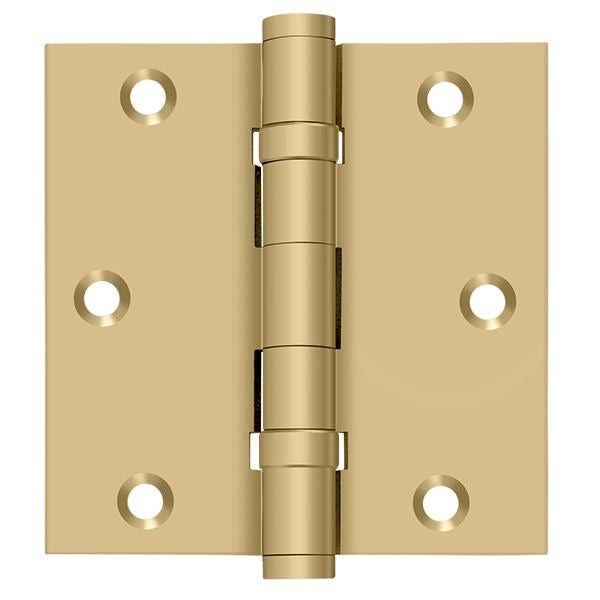 DELTANA Deltana DSB35B4 Square Hinge Ball Bearing Satin Brass