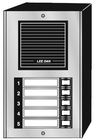 LEE DAN Lee Dan ldes005s 5-button Intercom Lobby Panel