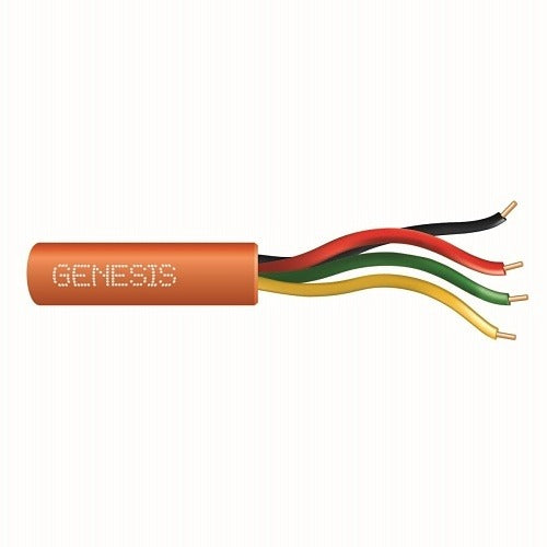 SOUTHWIRE Genesis Cable 21031103 22/4 Solid CL2R Riser Cable 1000 Ft Orange