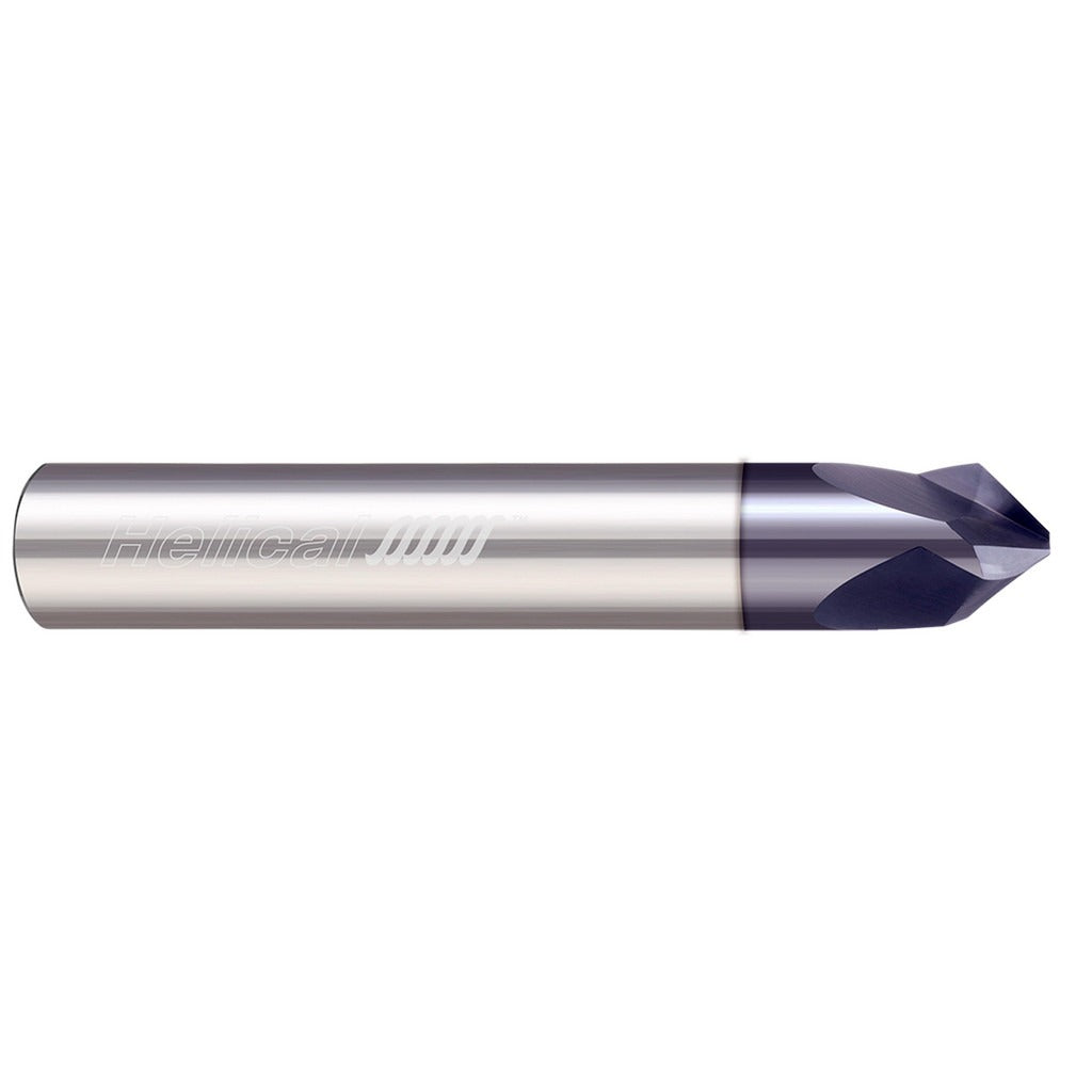 HELICAL SOLUTIONS Helical Solutions 07009 Chamfer Mill 0.375 in 3 Flute Carbide
