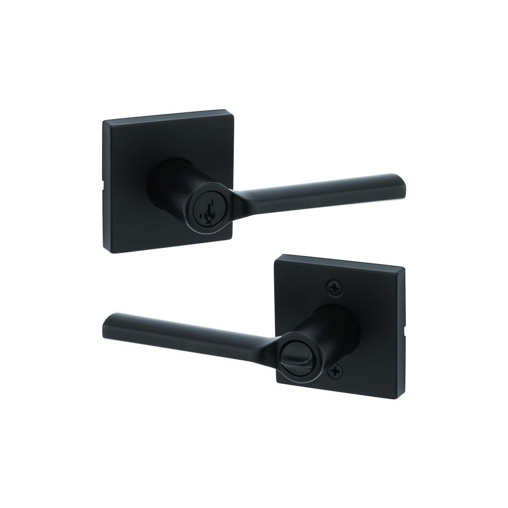 KWIKSET Kwikset 740LSLSQT-514S Lisbon Entry Lock Smartkey Matte Black