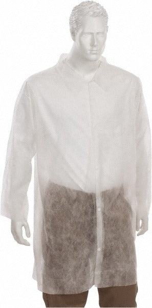 PRO-SAFE Pro-safe KM-LC0-WO-NW-SM-WHITE Lab Coat Small White 30-pack