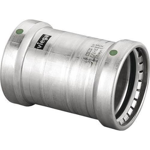 VIEGA VIEGA 90670 Coupling without Stop 4 inches Press 316 Stainless Steel