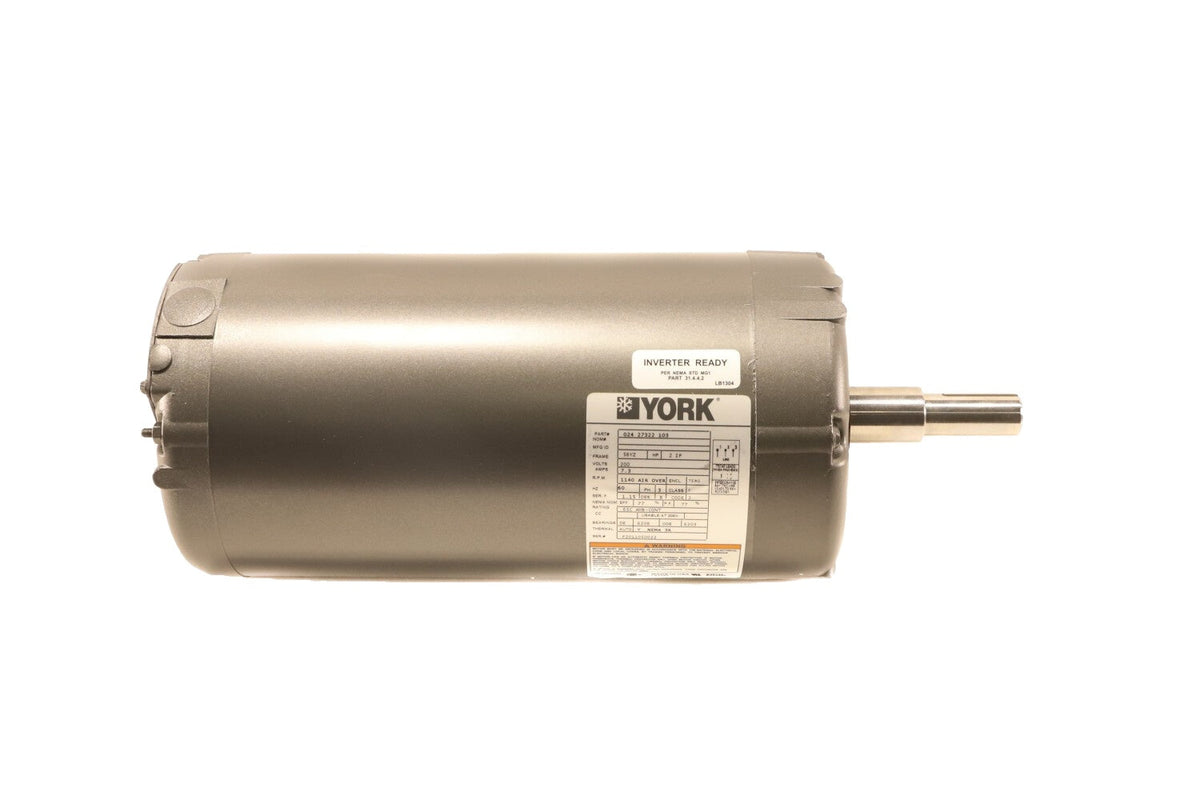 York 024-27322-103 200V 2HP 1140RPM FAN MTR: High-Performance Motor for Industrial Applications