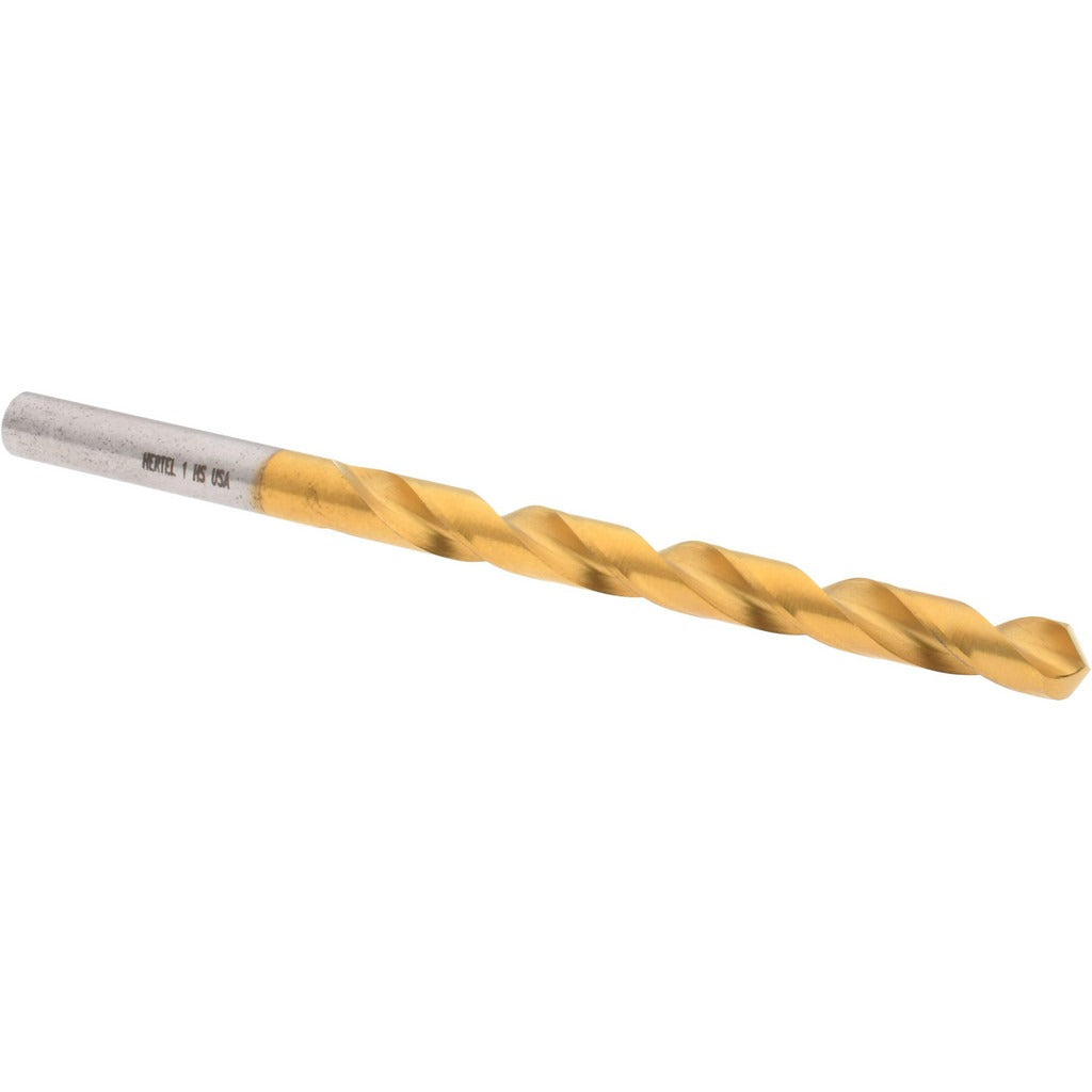 HERTEL Hertel 85707230 Jobber Drill Bit No.1 0.228in Tin Hss