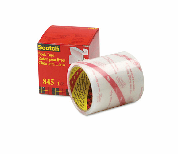 3M 3M MMM8454 See-Through Book Repair Tape (4 in x 15 yd, 3 in core)
