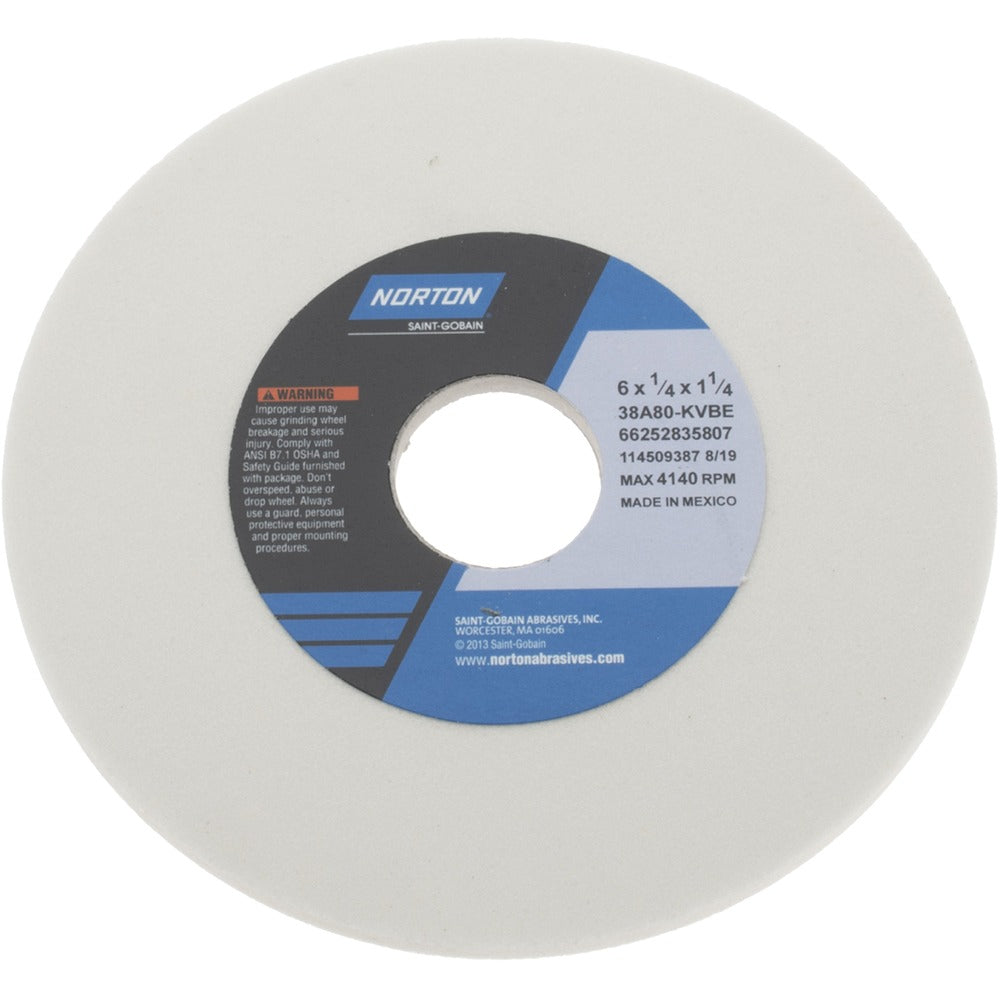 NORTON Norton 66252835807 Surface Grinding Wheel 80 Grit 6in
