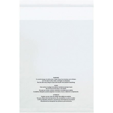 BSC PREFERRED Bsc Preferred PMR121515100 Poly Bag Warning Labels 100pk