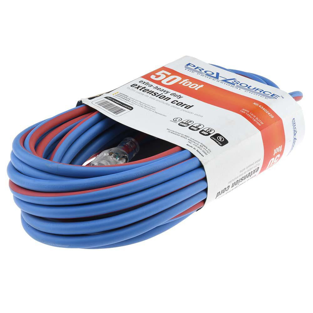 PRO-SOURCE Pro-source PS-AZB0070 Outdoor Extension Cord 50 Ft 12/3