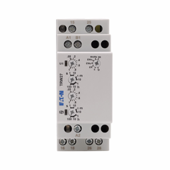 Eaton TRW27 Timing Relay 12 to 240 VAC/VDC 6 VA 4 kV DPDT Din Rail Mount Universal Timing Relay