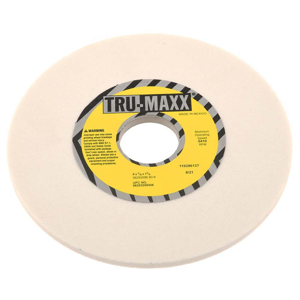 TRU-MAXX Tru-maxx 66253255426 Surface Grinding Wheel 6in 80 Grit