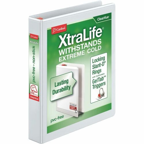 CARDINAL Cardinal CRD26300CB 1 Inch Slant-d Ring Binder White