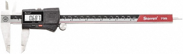 STARRETT Starrett 00145 Electronic Caliper 0-8 in Stainless Steel