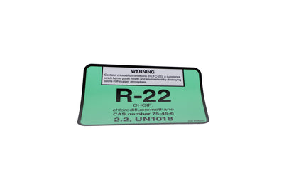 DiversiTech 04022 R-22 Refrigerant ID Labels Pack of 10