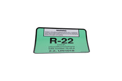 DiversiTech 04022 R-22 Refrigerant ID Labels Pack of 10