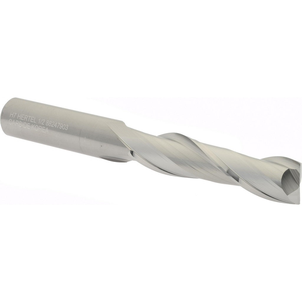 HERTEL Hertel 750119 Square End Mill 0.5 in 2 Flute Solid Carbide