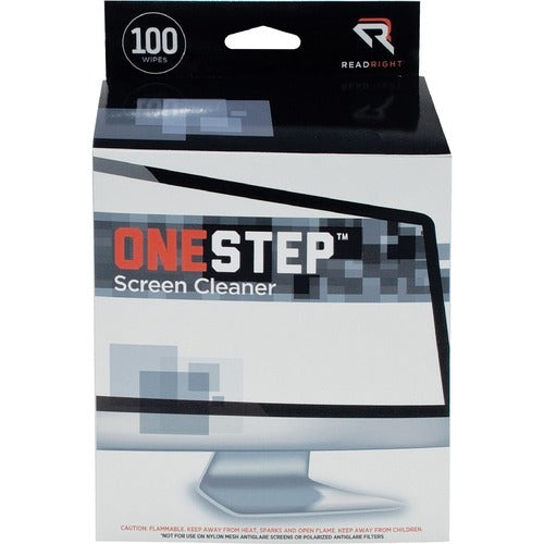 READ RIGHT Read/right REARR1309 Antistatic Screen Wipes Box 100