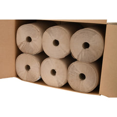 Pro-Source 66081910 6 Qty 600 ' Hard Roll of 1 Ply Natural Paper Towels 10 Wide