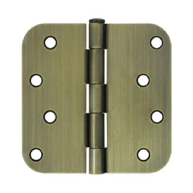 DELTANA Deltana S44R55 4x4 Radius Corner Door Hinge Antique Brass