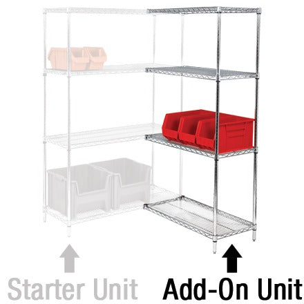 BSC PREFERRED Bsc Preferred WS361854A Wire Shelving Add-on Kit