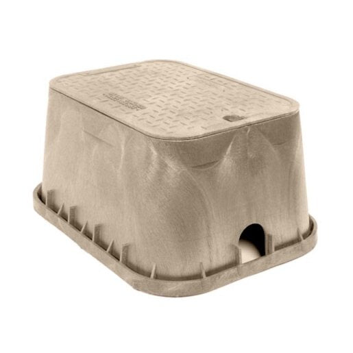 CARSON Carson 12201024 Rectangular Valve Box 12x20x12 Tan Hdpe