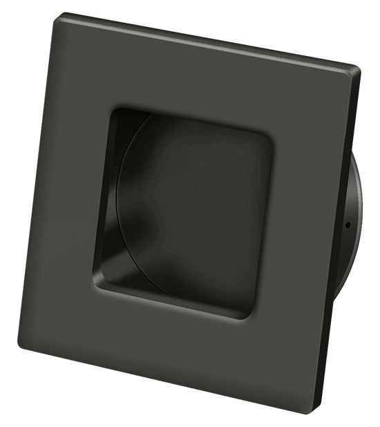 DELTANA Deltana FPS234U10B Square Flush Pull Oil Rubbed Bronze