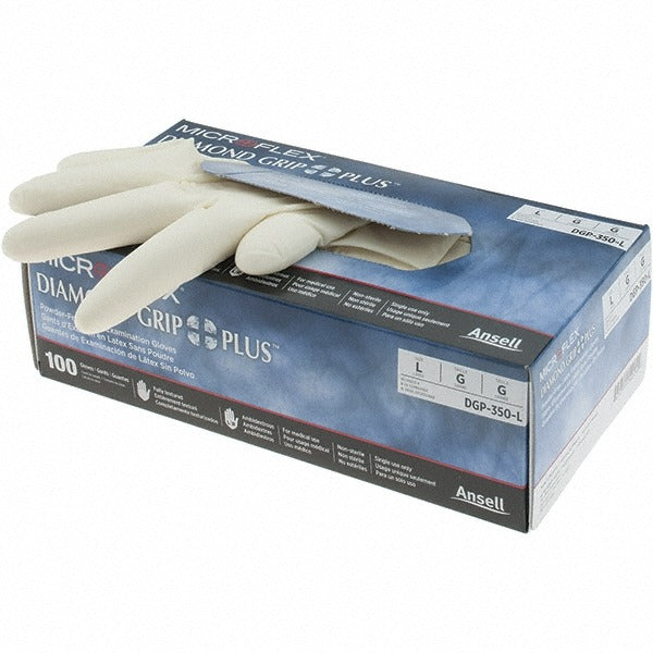 ANSELL Ansell DGP-350-L Latex Disposable Gloves Large 100pk