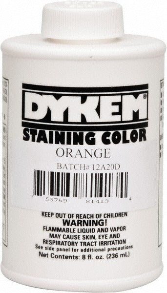 DYKEM Dykem 81413 Layout Fluid 8 Oz Brush Top Orange