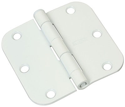 NATIONAL HARDWARE National Mfg N830-337 3.5 Inch White Door Hinge 3 Pack